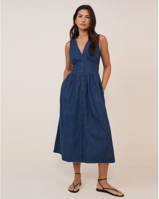 Nobody's Child Blue Starlight Midi Dress
