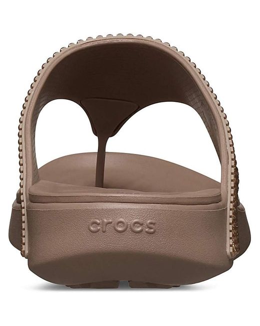 CROCSTM Brown Getaway Triangle Flip Flop