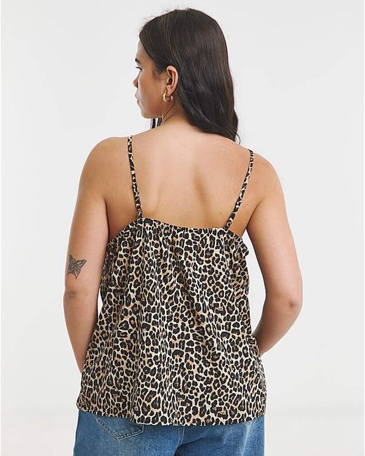 Simply Be Brown V Neck Cami