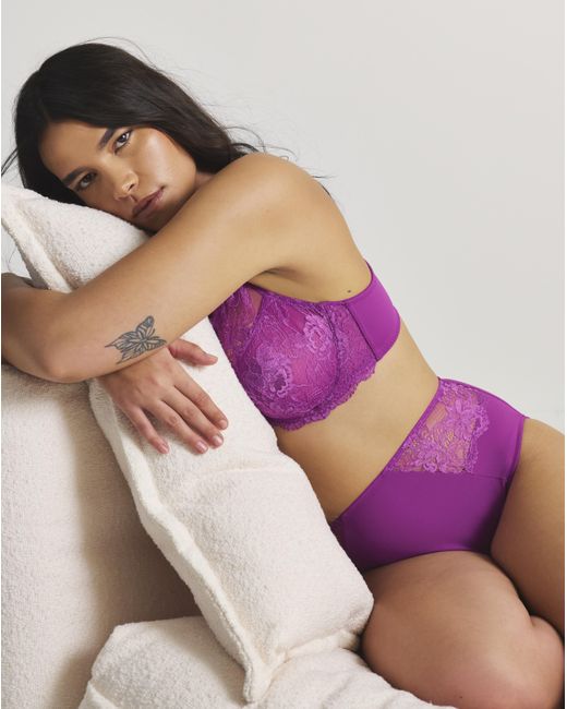 Pretty Secrets Purple Ella Full Cup Wired Bra
