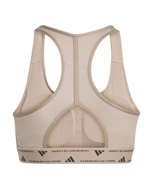 Adidas Brown Performance Medium Support Bra