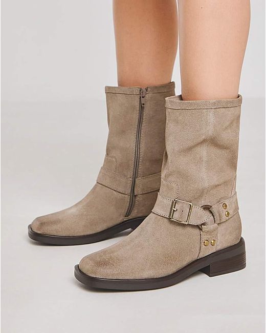Simply Be Natural Harness Buckle Boot Wide