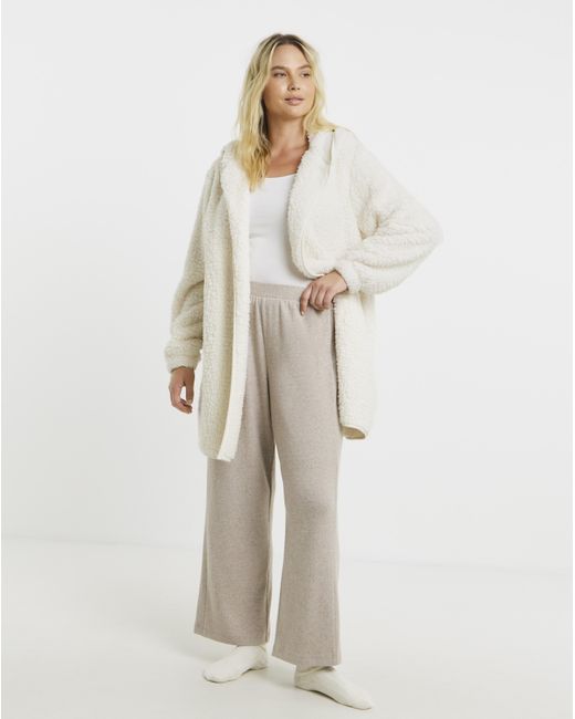 Pretty Secrets Natural Supersoft Borg Cardigan