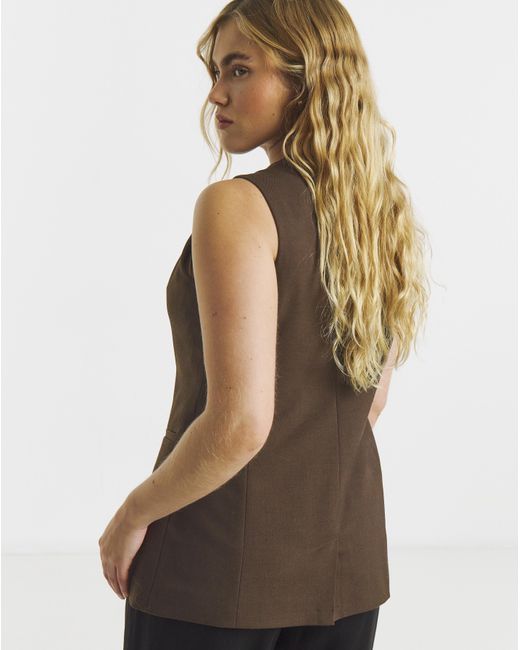 Simply Be Blue Longline Waistcoat