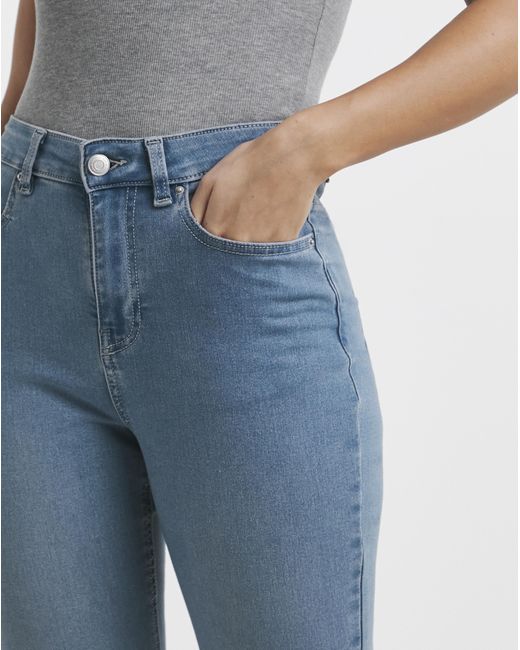 Simply Be Blue Mid Skinny Highwaist Super Stretch