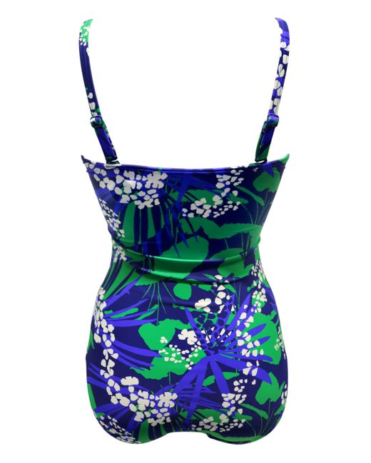 Pour Moi Green Santa Monica Strapless Swimsuit