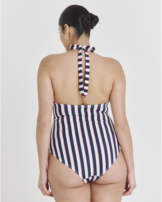 JD Williams Blue Value Halterneck Swimsuit
