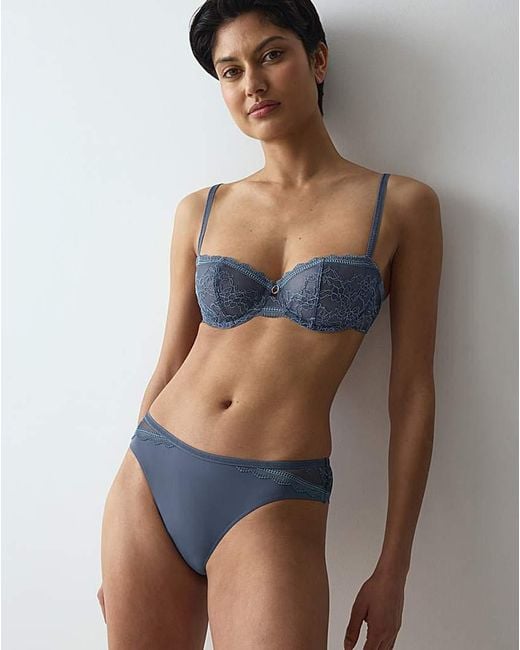 Triumph Blue Comfort Allure Balcony Bra