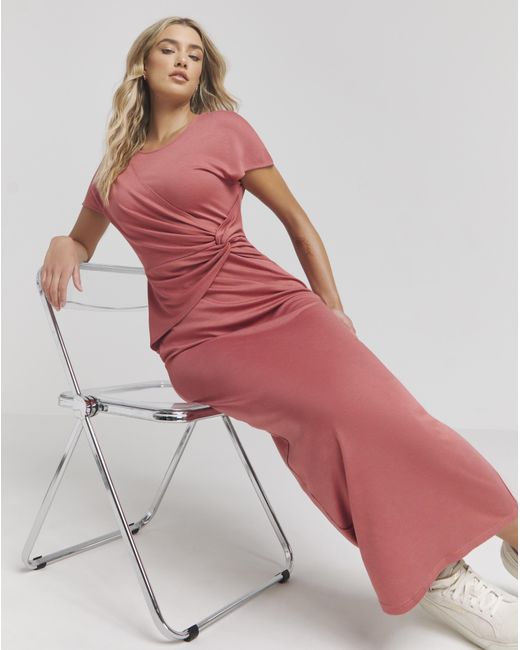 Simply Be Red Premium Jersey Dress