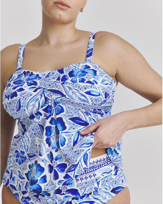 MAGISCULPT Blue Blouson Top