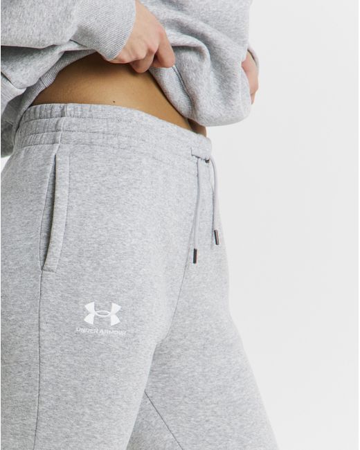 Under Armour White Iconic Fleece Jogger