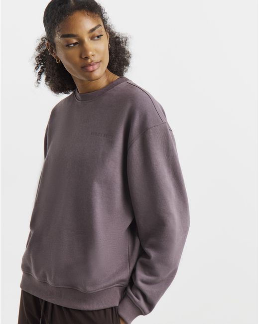 Sweaty Betty Purple Revive Crew Neck Sweatshirt