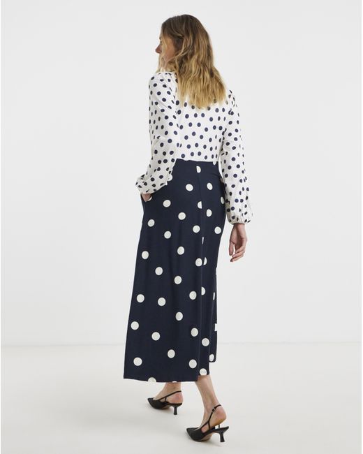 JD Williams Blue Jersey Midi Tea Dress