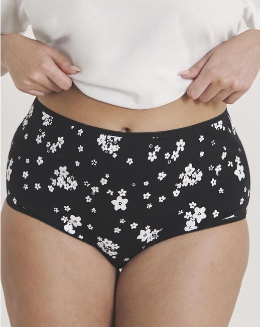 Pretty Secrets White 6 Pack Full Brief Knickers