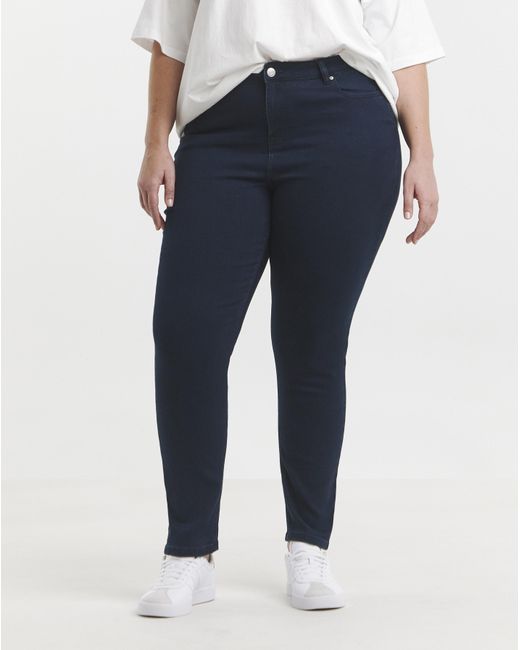 Simply Be Blue Slim Highwaist Super Stretch Jean