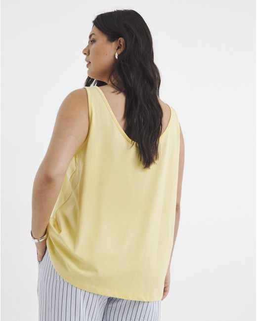 Simply Be Yellow 2 Pack Slouchy Vests