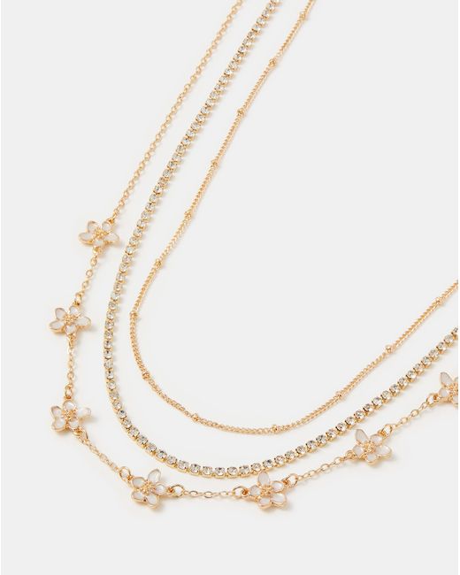 Accessorize Natural Flower Chain Necklaces