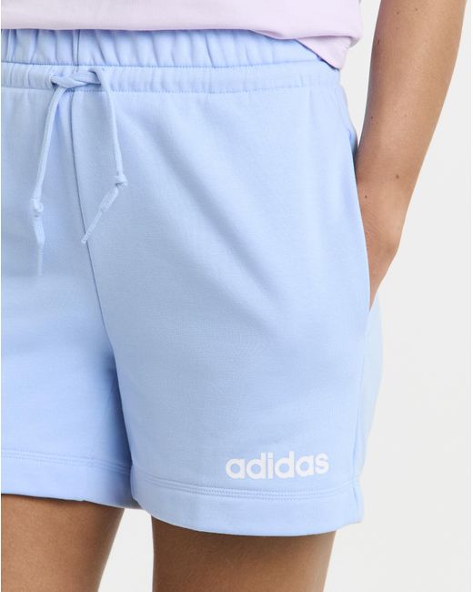 Adidas Blue Linear Logo Shorts