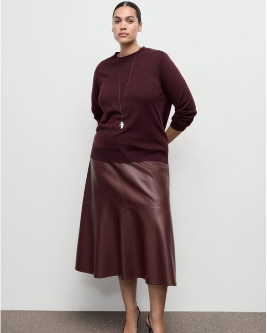 Mango Red Wool Mix Sweater