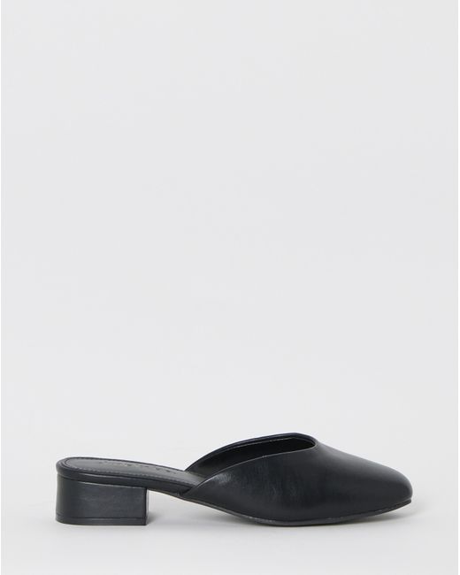 Simply Be Blue Lisa Block Heel Mules Extra Wide Fit