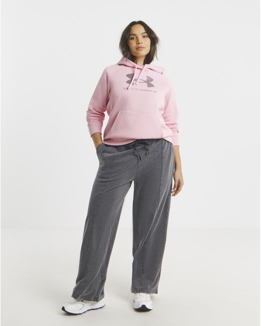 Under Armour Pink Rival Shimmer Hoodie