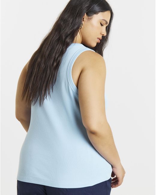 Simply Be Blue Henley Vest