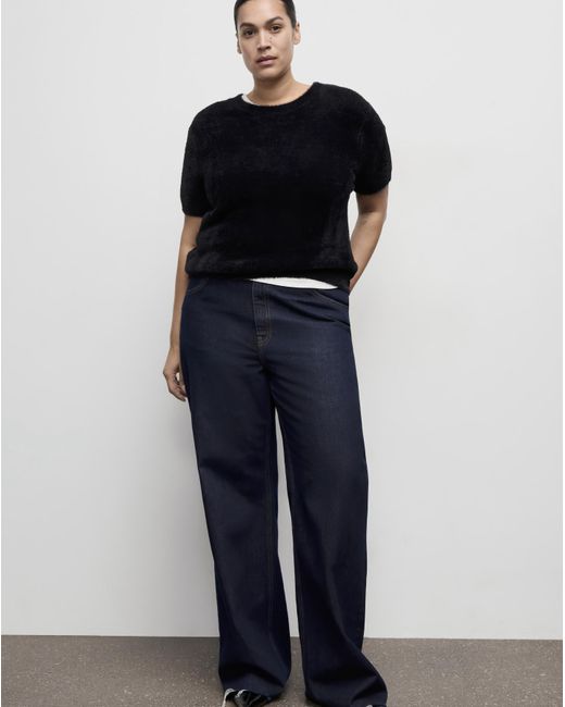 Mango Black Crew Neck Jumper