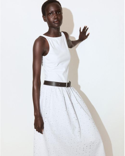 Mango White Dress Toad