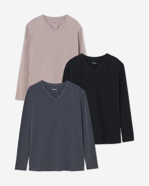 Simply Be Blue 3 Pack High Neck Tops