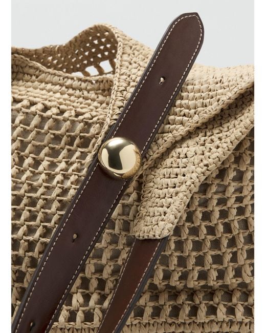 Mango Brown Fibre Tote Bag