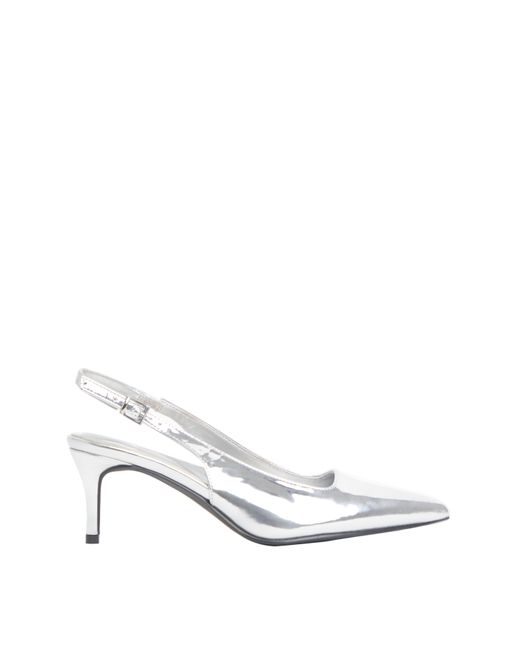 Simply Be Blue Pointed Toe Slingback Exwide