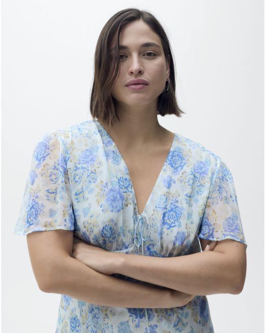 Mango Blue Dress Ronaldi