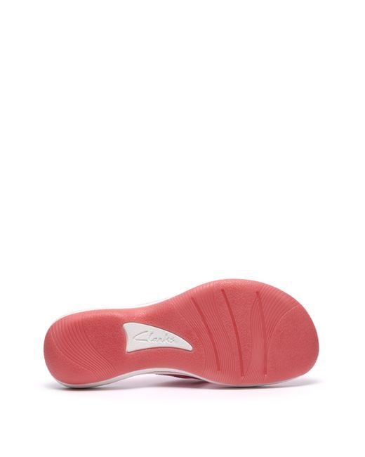 Clarks Pink Cloudsteppers Sandal D Fit