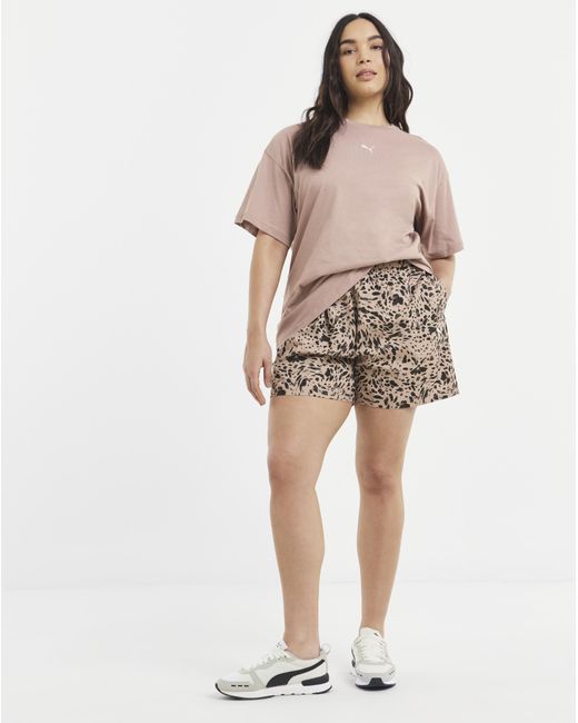 PUMA Natural High-Rise Shorts