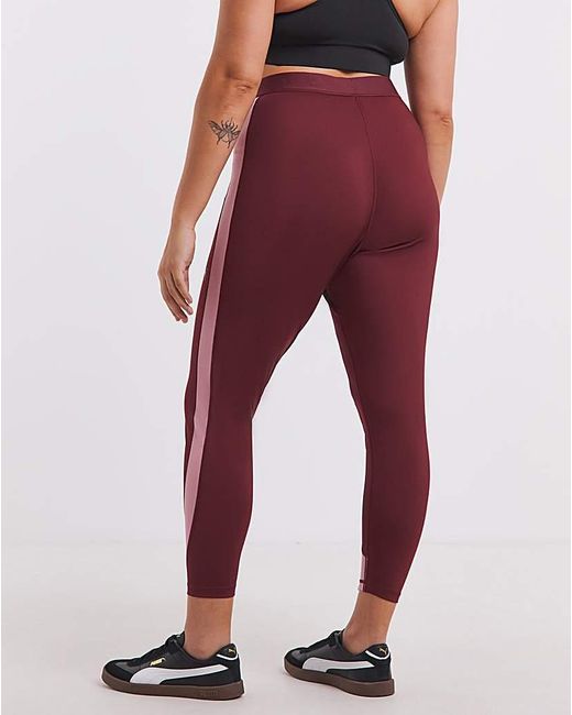 PUMA Red Training Colourblock Leggings