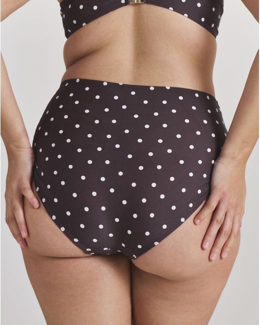MAGISCULPT Gray High Waist Spot Print Bikini Bottoms