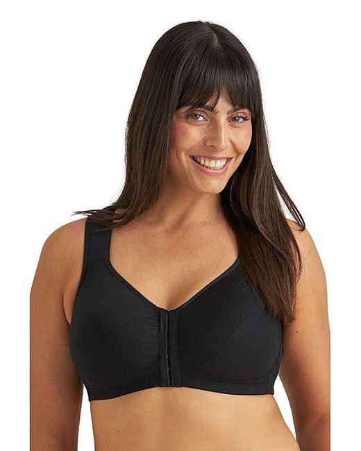 Miss Mary Of Sweden Black Miss Mary Cotton X-Back Bra