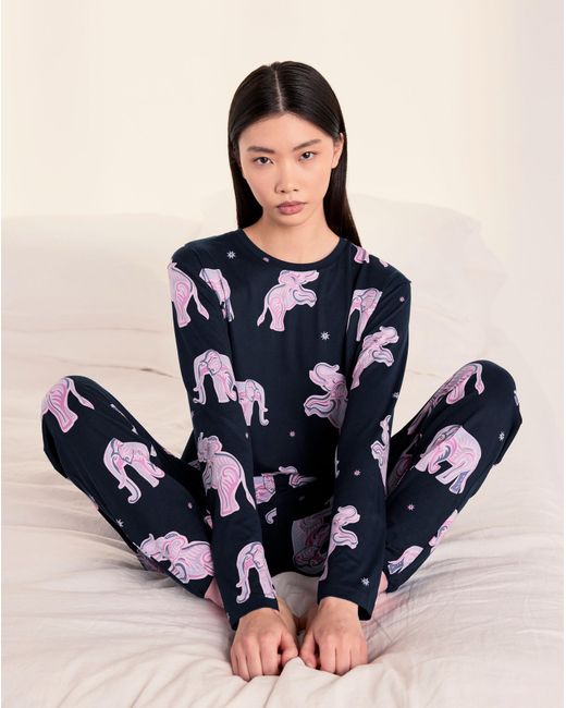 Chelsea Peers Blue Long Sleeve Pj Set