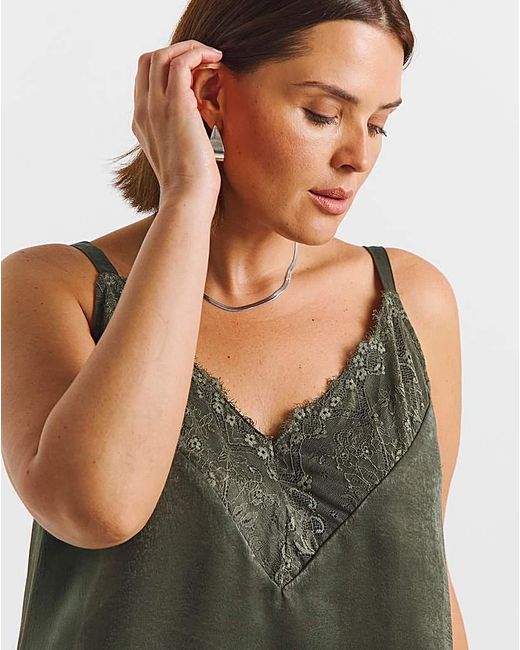 Simply Be Black Lace Cami