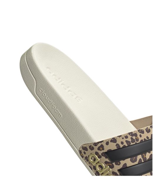 Adidas White Adilette Shower Slides