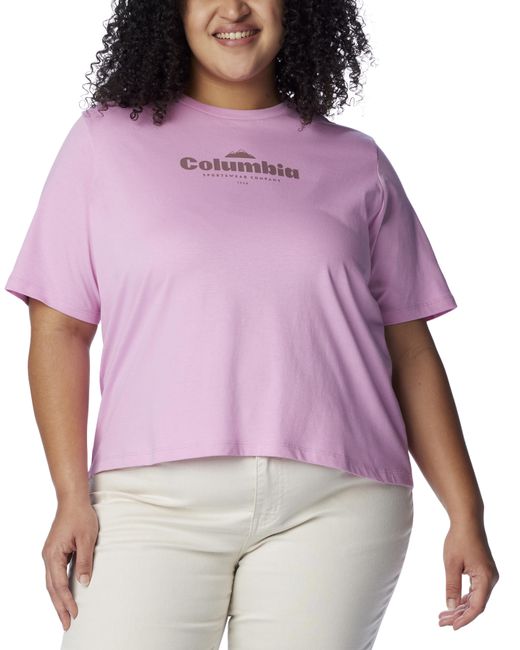Columbia Purple Columbia North Cascades Relaxed T-Shirt