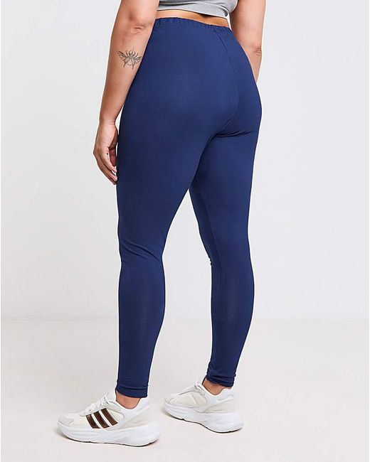 Adidas Blue Linear Leggings Plus Size