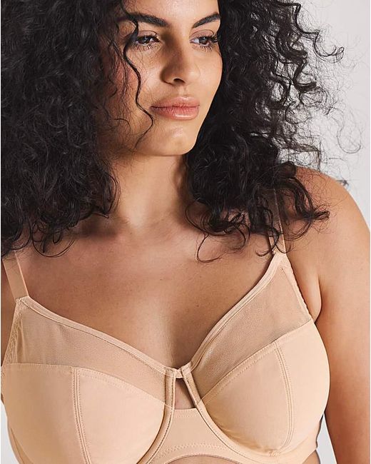 Pretty Secrets White 2 Pack Mesh Minimiser Wired Bras
