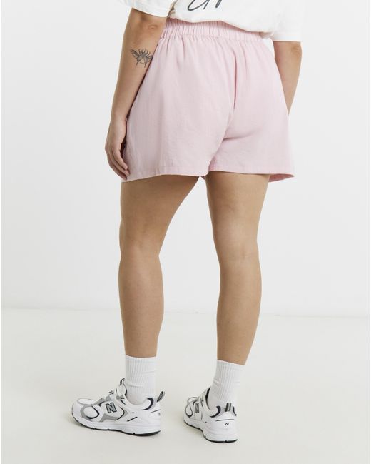 Gym King White Signature Woven Shorts