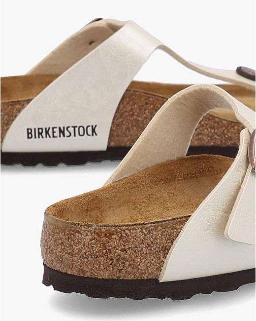 Birkenstock White Gizeh Toe Post Sandals