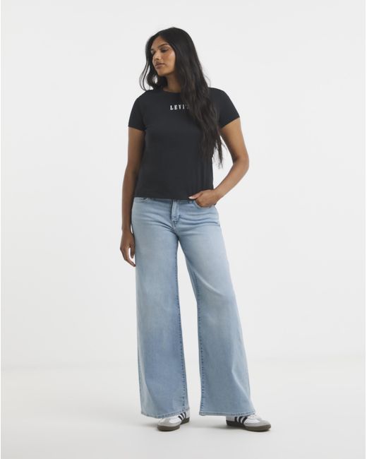 Levi's Blue 318 Shaping Wide Leg Jean