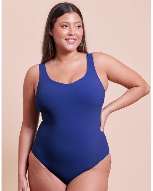Curvy Kate Blue Deep Dive Non-Wired Swimsuit