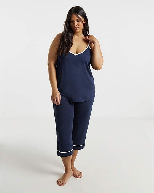 Pretty Secrets Blue Poly Viscose Culotte Set