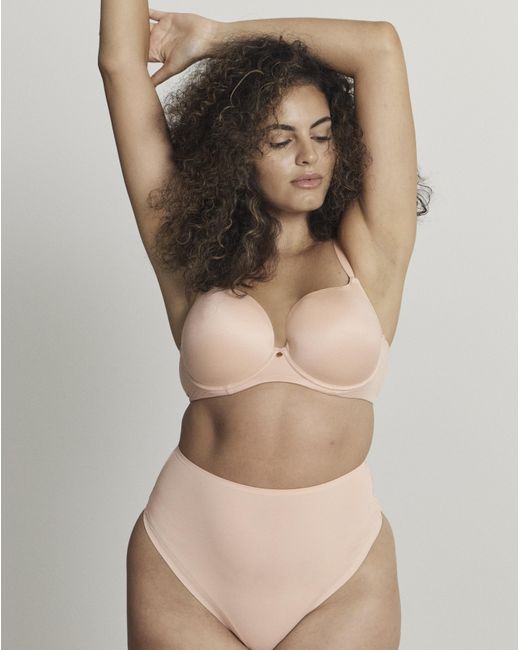 Figleaves Brown Smoothing High-Waisted Thong