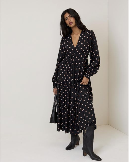 Nobody's Child Black Nc Sofia Midi Dress